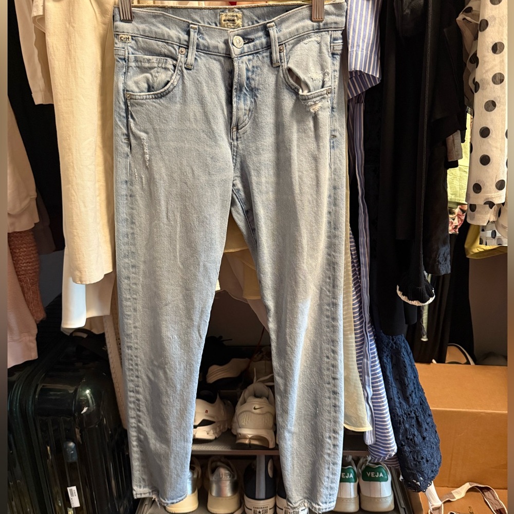 Citizens Of Humanity Faded Blue Denim